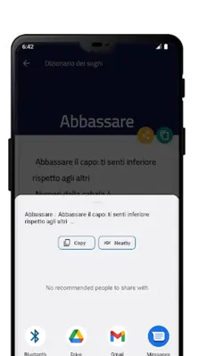 Dizionario dei sogni android App screenshot 0